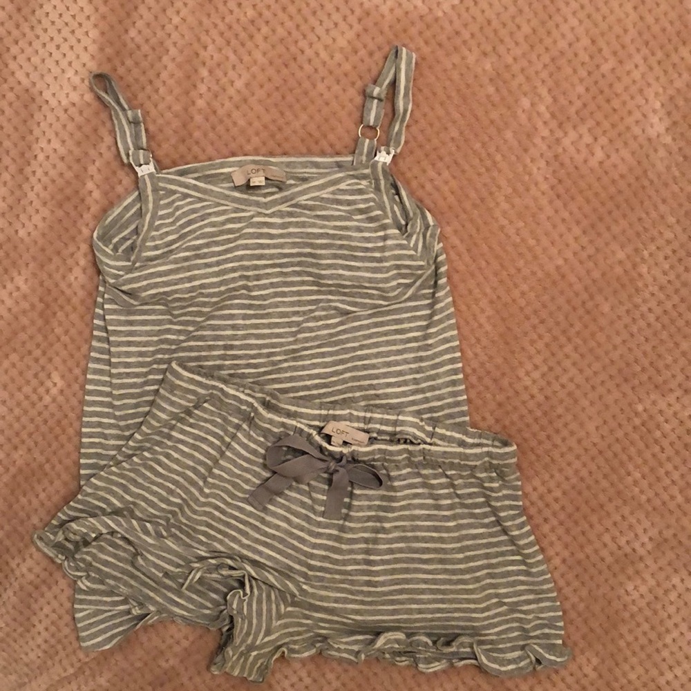 LOFT Maternity Pajama Shorts Set